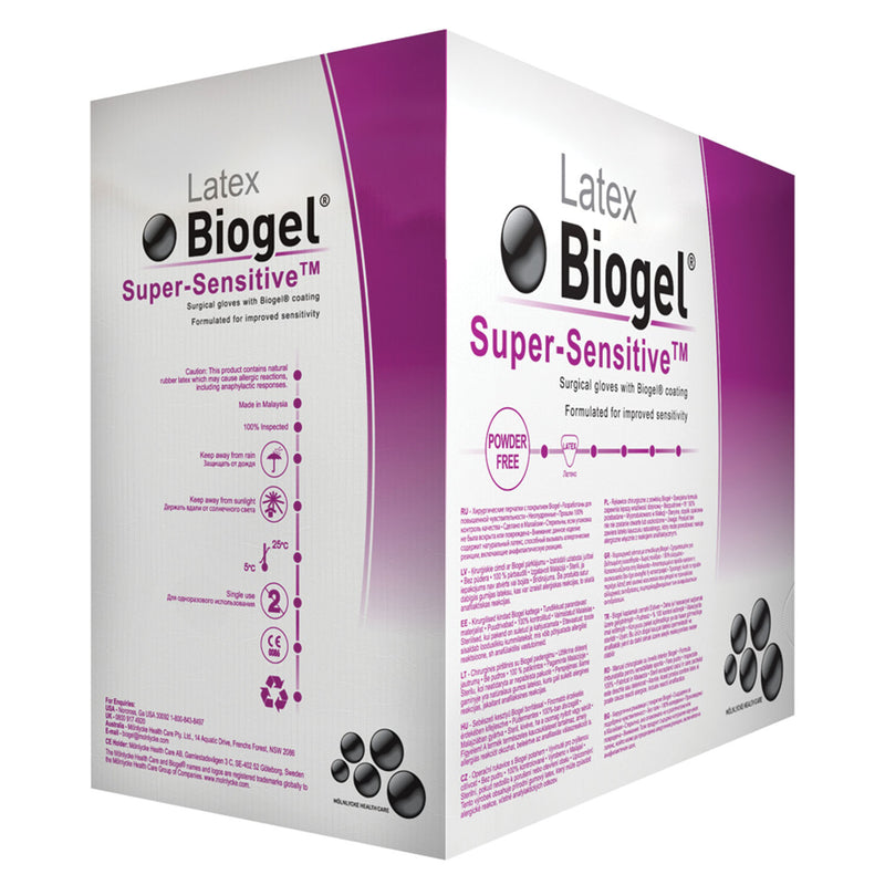 SURGICAL GLOVE, SIZE 7½, STERILE, LATEX, POWDER FREE , 50/BX, 4 BX/CS, SOLD AS CASE MOLNLYCKE 10000261