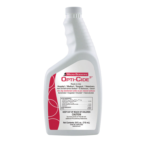 OPTI-CIDE3 DISINFECTANT, 2½ GALLON & SPIGOT, 2/CS, SOLD AS CASE MICRO-SCIENTIFIC, 10000337