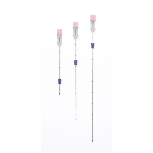 CHIBA POINT, METRIC MARKS, ECHOGENIC WITH DEPTH STOPPER, 22G X 10", BLACK, STERILE, 25/BX, 4 BX/CS, SOLD AS CASE MYCO 10000362