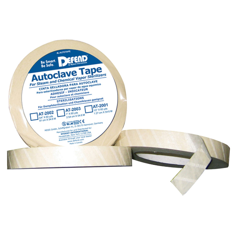 AUTOCLAVE INDICATOR TAPE, 1" X 60 YD ROLL, SOLD AS ROLL MYDENT 10001014