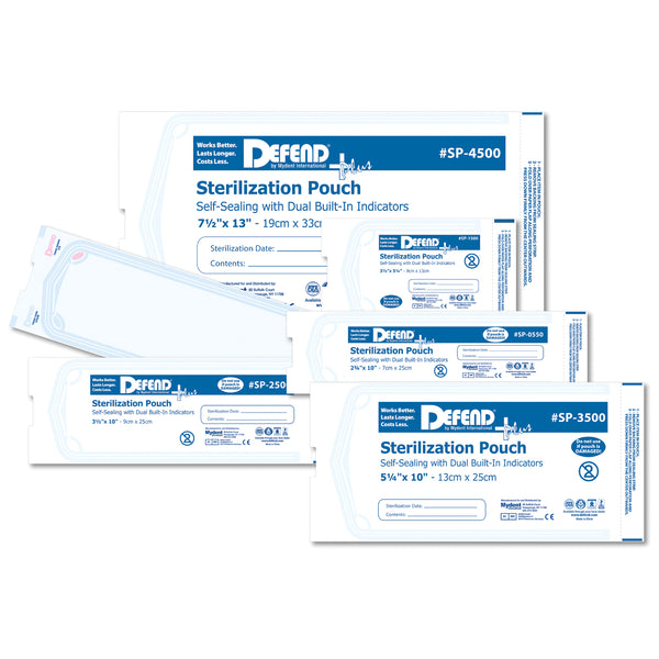 MYDENT DEFEND+PLUS STERILIZATION POUCHES, SOLD AS BOX MYDENT 10001014