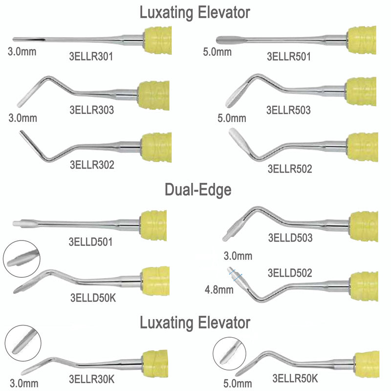 OSUNG Full Set of 13 LUXATING regular sharp ELEVATORS KIT  |  N-102 - Osung USA