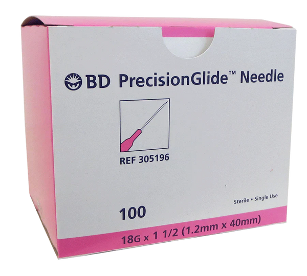 Bd Regular Bevel Needles Needle Bulk 18Gx1 1/2 Bulk5000/Cs