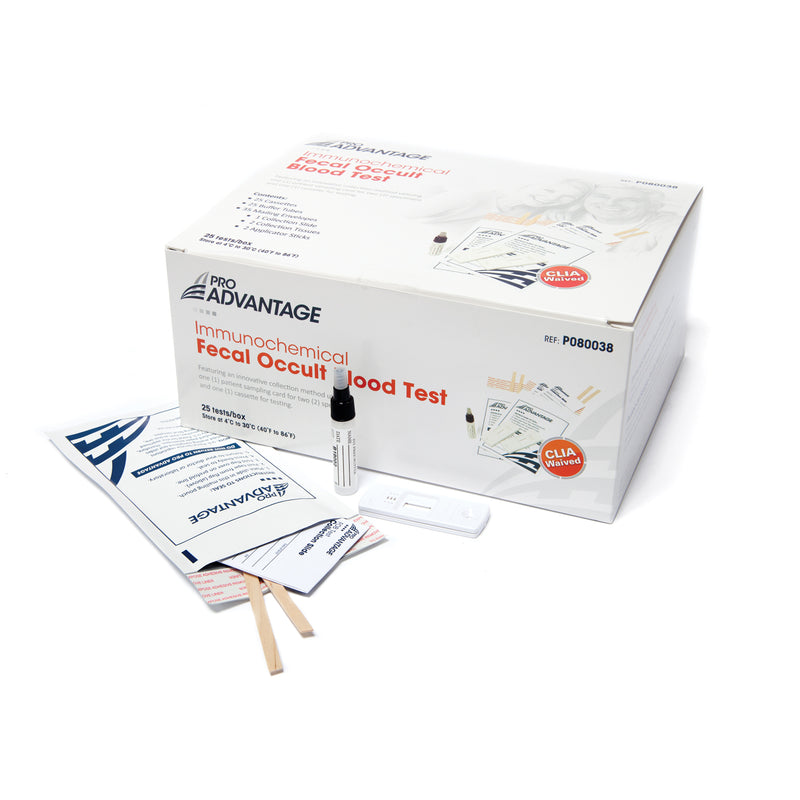 IMMUNOCHEMICAL FECAL OCCULT BLOOD TEST, INCLUDES: CASSETTES, BUFFER TUBES, MAILING ENVELOPES, 25/BX, SOLD AS BOX PRO 10000510