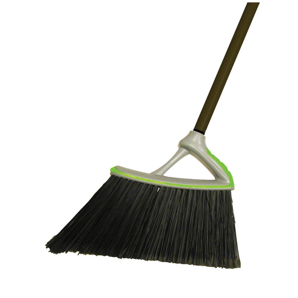 BROOM, SYNTHETIC FIBERS, PLASTIC REMOVABLE HANDLE, BLACK, SOLD AS EACH PRO 10000510