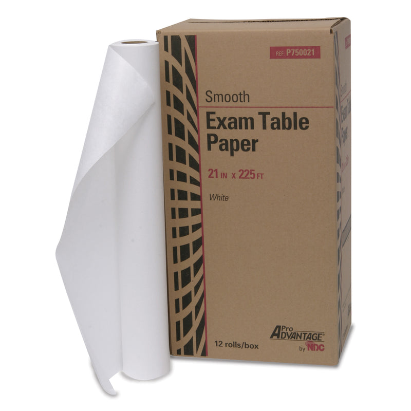 EXAM TABLE PAPER, 18" X 125 FT, WHITE, CREPE, 12/CS, SOLD AS CASE PRO 10000510