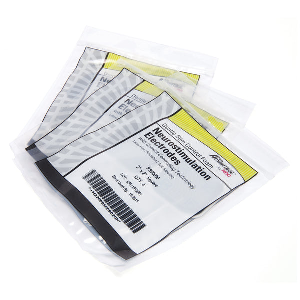 FOAM ELECTRODE, 2" X 2" SQUARE, 4/PK, 10 PK/BG, SOLD AS BAG PRO 10000510
