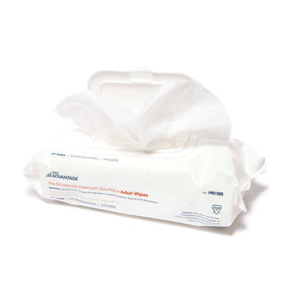 SPUNLACE CLOTH IN LOW PROFILE TUB, 12" X 8", 64/TUB, 8 TUB/CS, SOLD AS CASE PRO 10000510