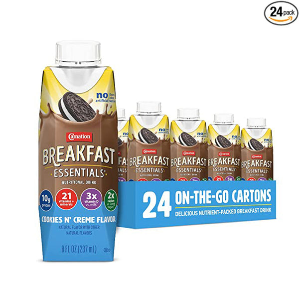 CARNATION BREAKFAST ESSENTIAL, HIGH PROTEIN, VANILLA, 8 FL OZ, 12/PK, SOLD AS PACK NESTLE 10000272