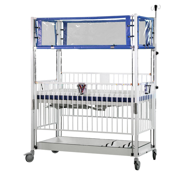 INFANT CRIB, 4 SIDE DROP, FLAT PAN, 30" X 4", CHROME, SOLD AS EACH NOVUM 10000645