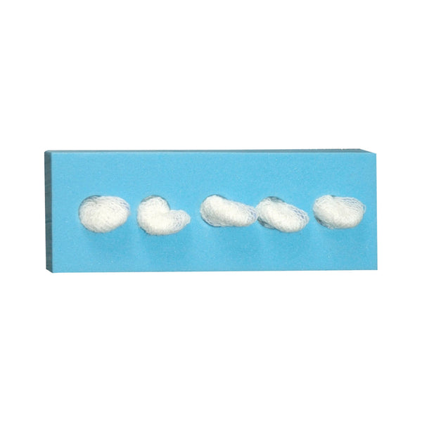 ROUND DISSECTOR SPONGE, 3/8" X ¼", NON-STERILE, 5/PK, 100 PK/CS, SOLD AS CASE DUKAL 10000117