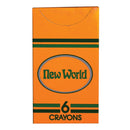 New World Imports Crayons & Coloring Book Crayons 6Pack 36Pk/Bx 10Bx/Cs -CR6