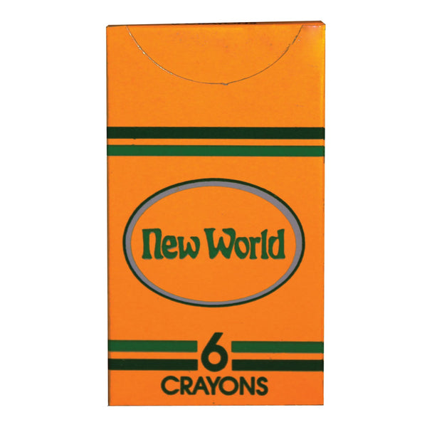New World Imports Crayons & Coloring Book Crayons 6Pack 36Pk/Bx 10Bx/Cs -CR6