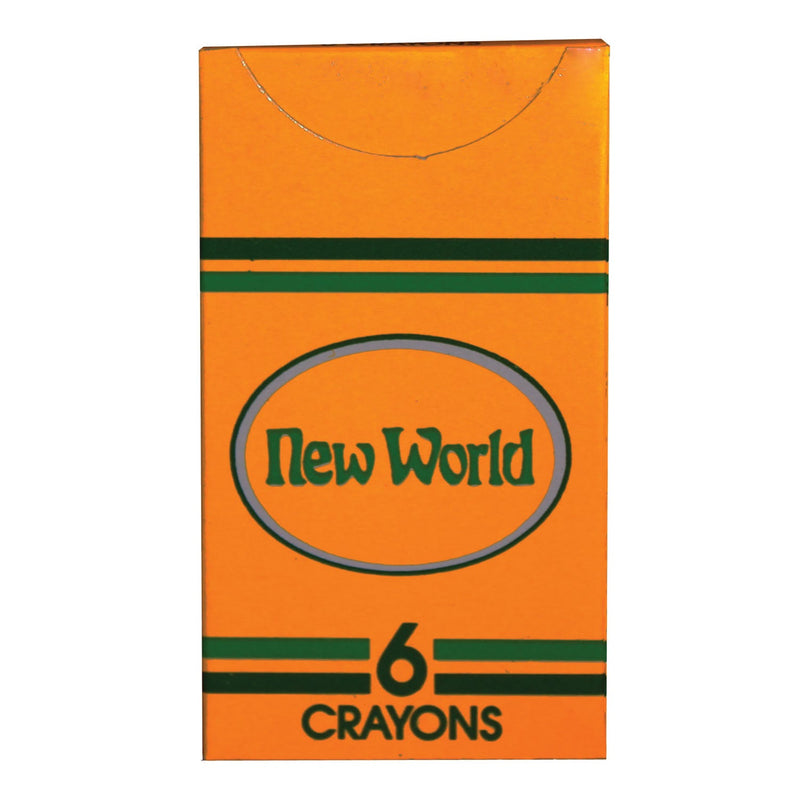 New World Imports Crayons & Coloring Book Crayons 6Pack 36Pk/Bx 10Bx/Cs -CR6