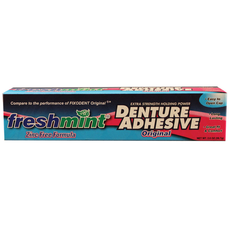 NEW WORLD IMPORTS FRESHMINT® DENTURE ADHESIVE, SOLD AS CASE NEW 10000285