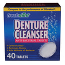 DENTURE CLEANSER TABLETS, BLUE, COMPARED TO THE PERFORMANCE OF EFFERDENT®, 40/BX, 24 BX/CS, SOLD AS CASE NEW 10000285
