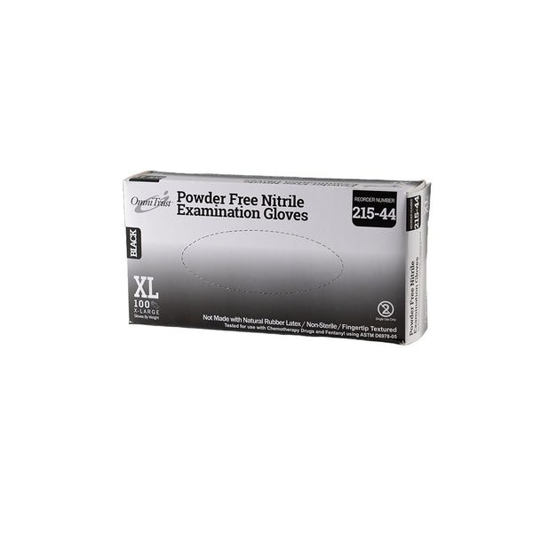 EXAM GLOVE, NITRILE, X-LARGE, POWDER FREE , 100/BX, 10 BX/CS, SOLD AS CASE OMNI 10001060
