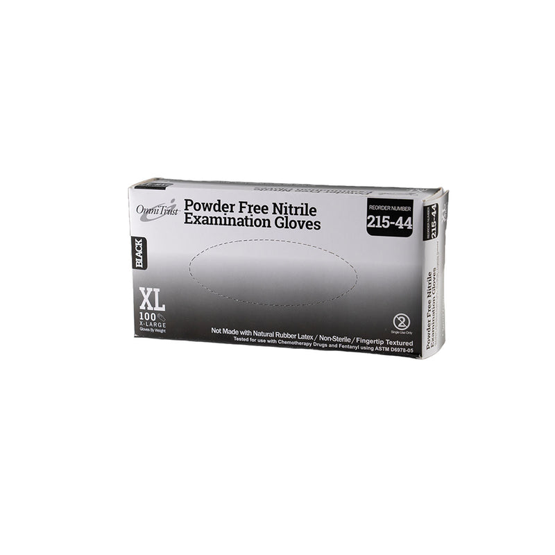 EXAM GLOVE, NITRILE, X-LARGE, POWDER FREE , 100/BX, 10 BX/CS, SOLD AS CASE OMNI 10001060