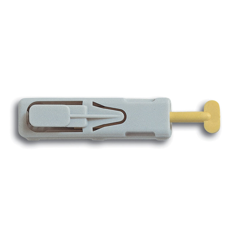 Owen Mumford Unistik Single-Use Capillary Blood Sampling Devices Lancing Dev Unistik 23G1.8Mm Depth Yel 100/Bx -AT0702
