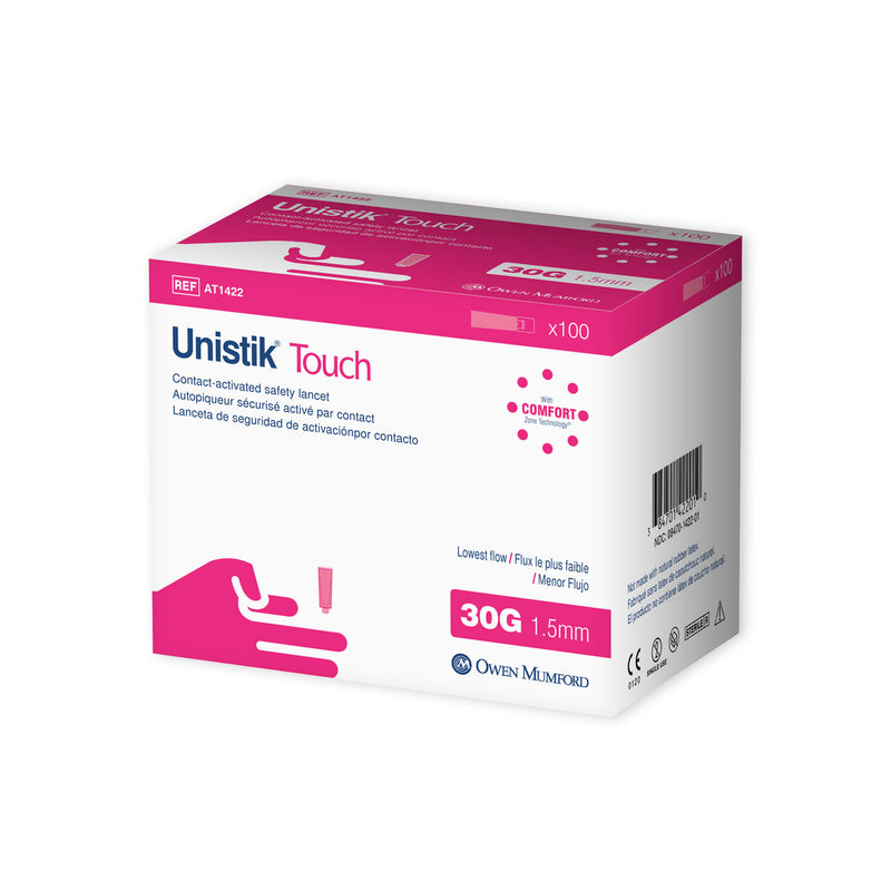 SAFETY LANCET, MEDIUM FLOW, 23G X 2.0MM, 100/BX, SOLD AS BOX OWEN 290