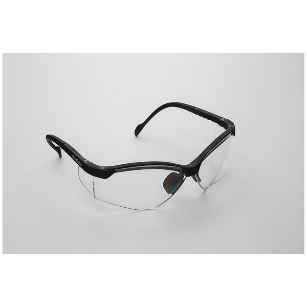 SAFETY GLASSES, BLUE FRAME/CLEAR LENS. UNIVERSAL SIZE, 12/CS, SOLD AS CASE PALMERO 10001214
