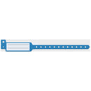 WRISTBAND, L-SHAPE, INSERT VINYL, CUSTOM PRINTED, BLUE, 500/BX, SOLD AS BOX MEDICAL 10000573