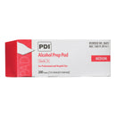 ALCOHOL PREP PAD, MEDIUM, STERILE, 1.1” X 2.6”, APPLICATOR 2” X 2”, 200/BX, 20 BX/CS, SOLD AS CASE PDI 106