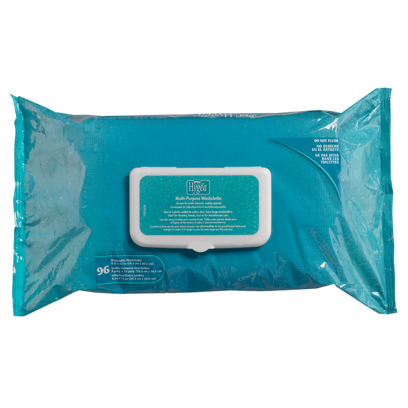 MULTI-PURPOSE WASHCLOTHS, RESEALABLE 48 COUNT DISPOSABLE, 48/PK, 12 PK/CS, SOLD AS CASE PDI 106