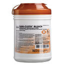 BLEACH GERMICIDAL DISPOSABLE WIPE, CLINICAL SIZE, 6" X 5", 160/CAN, 12 CAN/CS, SOLD AS CASE PDI 106