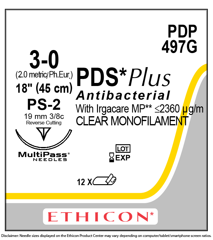 SUTURE, PRECISION POINT REVERSE CUTTING, SIZE 3-0, 18", UNDYED MONOFILAMENT, NEEDLE PS-2, 3/8 CIRCLE, 1 DZ/BX, SOLD AS BOX ETHICON 243