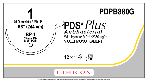 ETHICON PDS PLUS SUTURES, SOLD AS BOX ETHICON 243