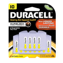Duracell Hearing Aid Battery Battery Hearing Aid Zinc Air12Pk 6Pk/Bx 4Bx/Cs Upc 82048 -DA10B12RC