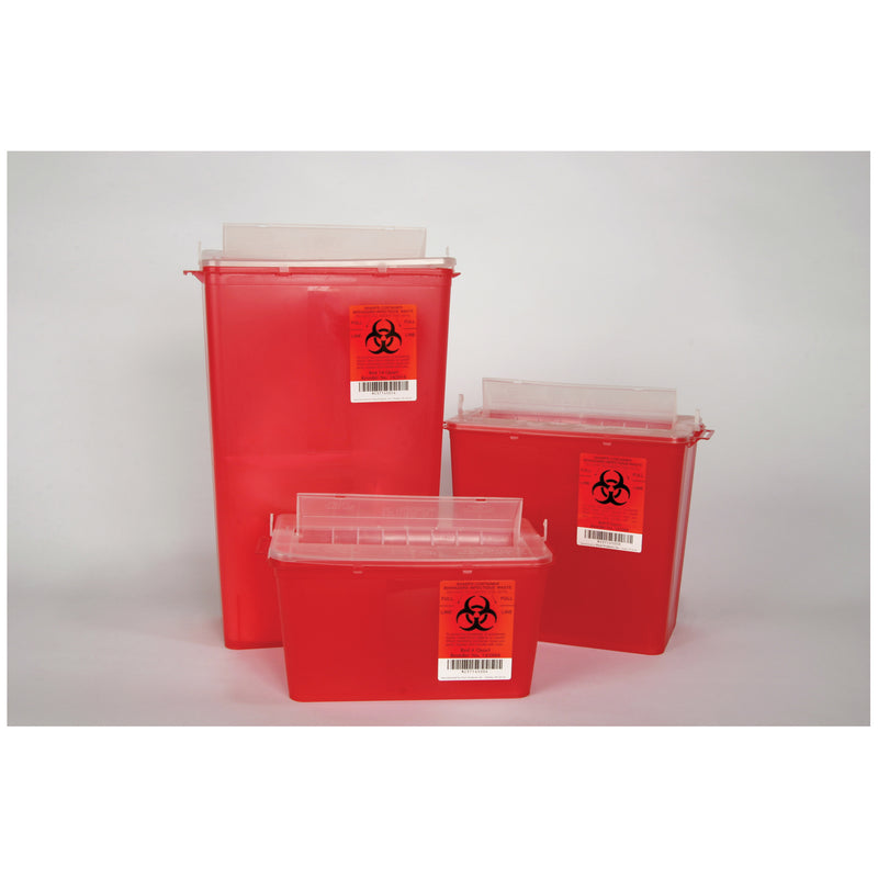 PLASTI HORIZONTAL ENTRY SHARPS CONTAINERS, SOLD AS CASE PLASTI-PRODUCTS, 10000073