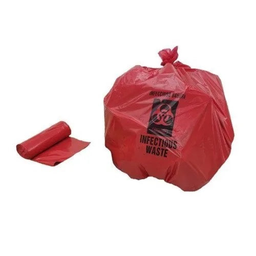 INFECTIOUS WASTE BAG LINERS, RED, POLYETHYLENE, 38" X 45", 100/CS, SOLD AS CASE PRECISION 10000686