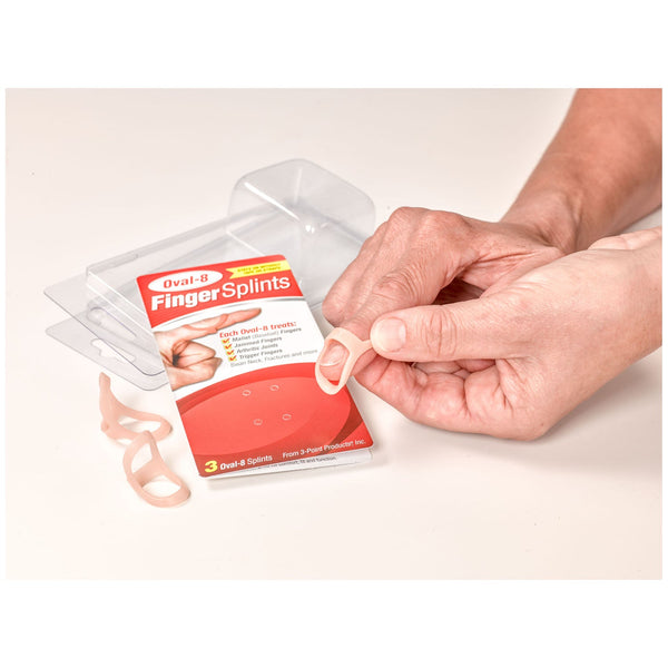 3 POINT PRODUCTS OVAL-8® FINGER SPLINTS SPLINT FINGER OVAL 8 ASSTSZ 8-10 RETAIL 3/PK