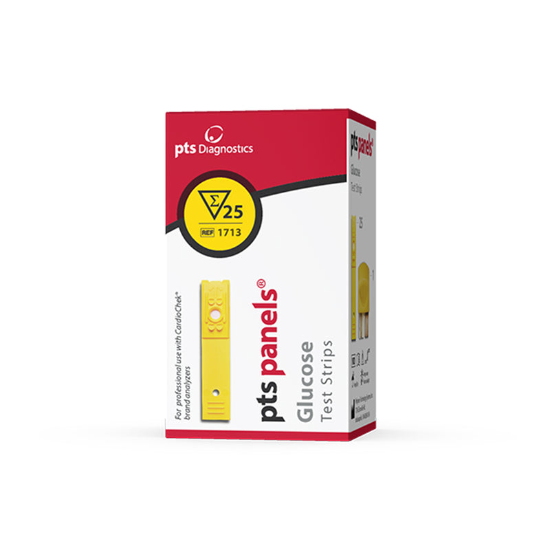GLUCOSE TEST STRIPS, CLIA WAIVED, 25/BX, SOLD AS BOX PTS 10000292