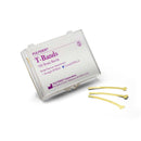 "T" BANDS, STAINLESS, STRAIGHT/ WIDE, ¼", 100/BX, SOLD AS BOX PULPDENT 10000684