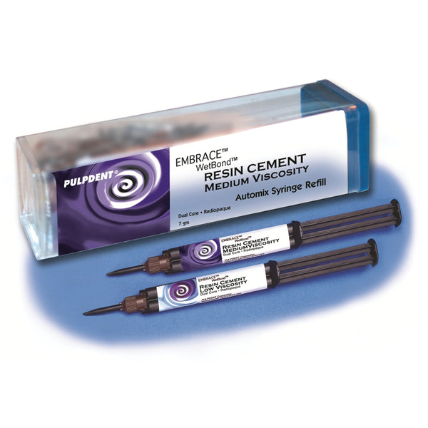 EMBRACE RESIN CEMENT LOW VISCOSITY SYRINGE REFILL, 3.5GM SYRINGE, 10 AUTOMIX TIPS, SOLD AS EACH PULPDENT 10000684
