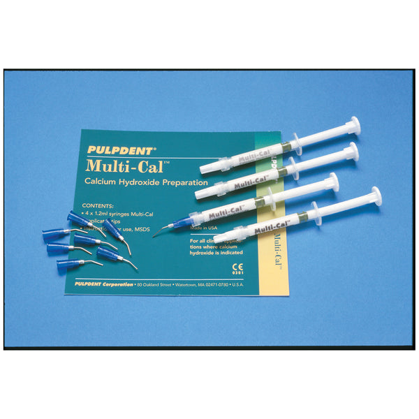 MULTI-CAL KIT CONTAINS: 4 X 1.2ML SYRINGES + 8 APPLICATOR TIPS, SOLD AS EACH PULPDENT 10000684