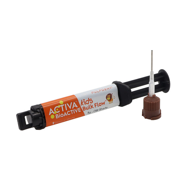 ACTIVA™ BIOACTIVE BULK FLOW™ TWIN PACK KIT: 10G + 20 AUTOMIX TIPS, UNIVERSAL SHADE ., SOLD AS KIT PULPDENT 10000684