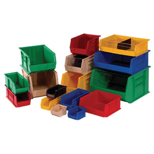 BINS, STACK AND HANG, RED, 10-3/4" X 8-1/4" X 7", 6/CTN, SOLD AS CARTON QUANTUM 10001086
