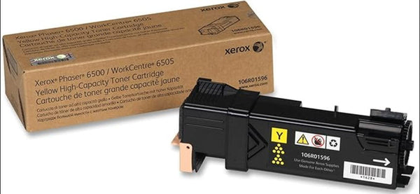 Ase Direct Xerox Toner Cartridges (Generic) Cartridge Phaser 6500 / Workcentre 6505 Hy Yield Page Field 2,500 1-Yellow Ctg (Full 1 Year Money Back Satisfaction Guarantee) -R-106R1596