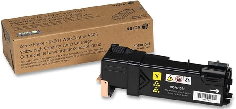 Ase Direct Xerox Toner Cartridges (Generic) Cartridge Phaser 6500 / Workcentre 6505 Hy Yield Page Field 2,500 1-Yellow Ctg (Full 1 Year Money Back Satisfaction Guarantee) -R-106R1596