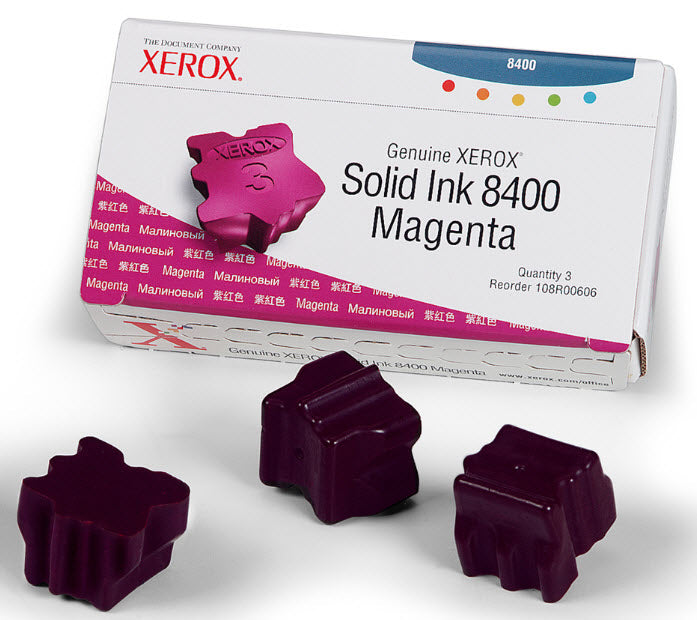 Ase Direct Xerox (Solid Inks) Toner Cartridges (Generic) Cartridge Phaser 8400 Page Field 3400 3 Magenta (Full 1 Year Money Back Satisfaction Guarantee) -R-108R00606