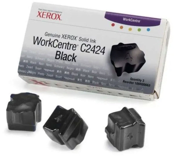 Ase Direct Xerox (Solid Inks) Toner Cartridges (Generic) Cartridge Workcentre C2424 Page Field 3400 3 Black (Full 1 Year Money Back Satisfaction Guarantee) -R-108R00663