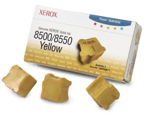 Ase Direct Xerox (Solid Inks) Toner Cartridges (Generic) Cartridge Phaser 8500/8550 Page Field 3000 3 Yellow (Full 1 Year Money Back Satisfaction Guarantee) -R-108R00671