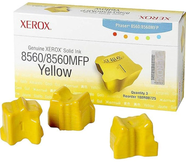 Ase Direct Xerox (Solid Inks) Toner Cartridges (Generic) Cartridge Phaser 8560/8560 Mfp Page Field 3400 3 Yellow (Full 1 Year Money Back Satisfaction Guarantee) -R-108R00725