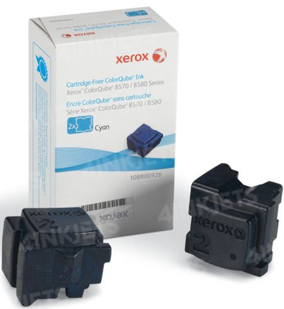 Ase Direct Xerox (Solid Inks) Toner Cartridges (Generic) Cartridge Colorqube 8570 Page Field 4400 2 Cyan (Full 1 Year Money Back Satisfaction Guarantee) -R-108R00926