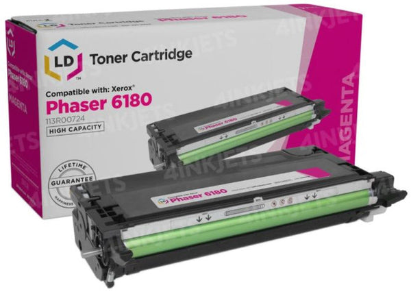Ase Direct Xerox Toner Cartridges (Generic) Cartridge Phaser 6180 Page Field 6,000 1-Magenta Ctg (Full 1 Year Money Back Satisfaction Guarantee) -R-113R724
