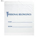 BELONGINGS BAG, 20" X 20" X 3", DRAWSTRING, CLEAR/ BLUE PRINT, 500/CS, SOLD AS CASE ASP 10001342